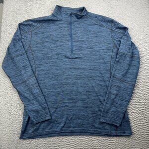 Kuhl Alloy Quarter Zip Mens Long Sleeve Sweater Shirt Pullover Size XXL Blue